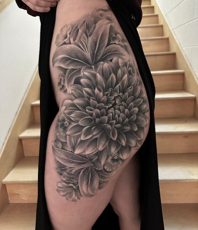 Flower tattoos  Hart  Huntington Tattoo Co Las Vegas